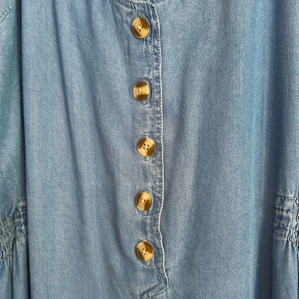 Denim blue color jumpsuit